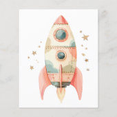 Budget Ruimte & Astronaut Kinderen Verjaardag Uitn (Achterkant)