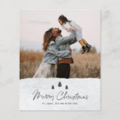 Budget Russe Joyeux Noël 2 Photo Carte de vacances (Devant)