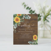 BUDGET Russe tournesol Eucalyptus Mariage Feuille (Debout devant)