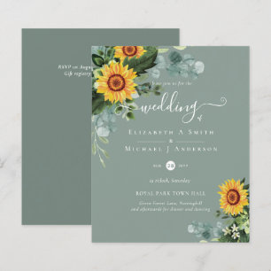 BUDGET Russe tournesol Eucalyptus Mariage Feuille