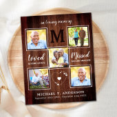 Budget Rustic 5 Foto Collage Funeral Hartelijk dan