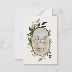 budget Rustic bois tranche nuptiale invitation dou