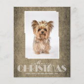 Budget Rustic Brown-kerstfotokaarten (Voorkant)