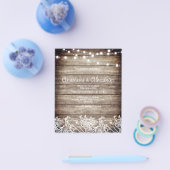 Budget Rustic bruiloft-uitnodiging. flyer (Enkel)