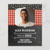 BUDGET Rustic Chalkboard BBQ Party Afstudeerder In (Achterkant)