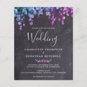 Budget Rustic Eucalyptus Botanical Foliag Wedding