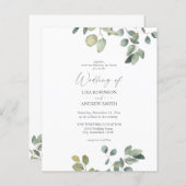 Budget Rustic Eucalyptus Greenery Duo Wedding (Voorkant / Achterkant)