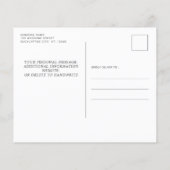 Budget Rustic Eucalyptus Photo Save the Date Kaart (Achterkant)