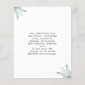 Budget Rustic Eucalyptus Weddenschap Flyer (Achterkant)