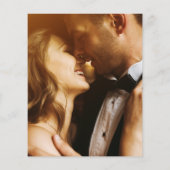 Budget Rustic Floral Wreath Wedding Foto (Achterkant)