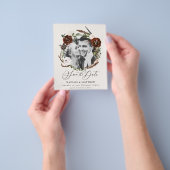budget Rustic foliage behalve de datumaankondiging Flyer (Hand)
