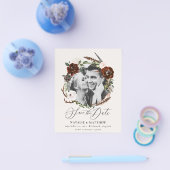 budget Rustic foliage behalve de datumaankondiging Flyer (Enkel)