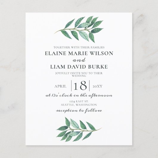 Budget Rustic Greenery Wedding (Voorkant)