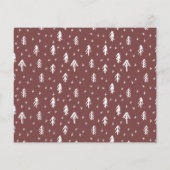 Budget Rustic Modern Merry-kerstfotokaart (Achterkant)