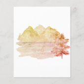 Budget Rustic Mountains Adventure Herfst Baby show (Achterkant)