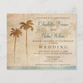 Budget Rustic Palm Trees Beach Wedding (Voorkant)
