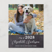 Budget Rustic Photo Afstuderen Uitnodiging (Voorkant)