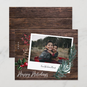 Budget Rustic Prettige feestdagen Wood & Instant P