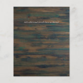 BUDGET RUSTIC SAVE THE DATE Huwelijksaankondiging  (Achterkant)