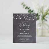 Budget Rustic Slate String Lights County Wedding (Staand voorkant)