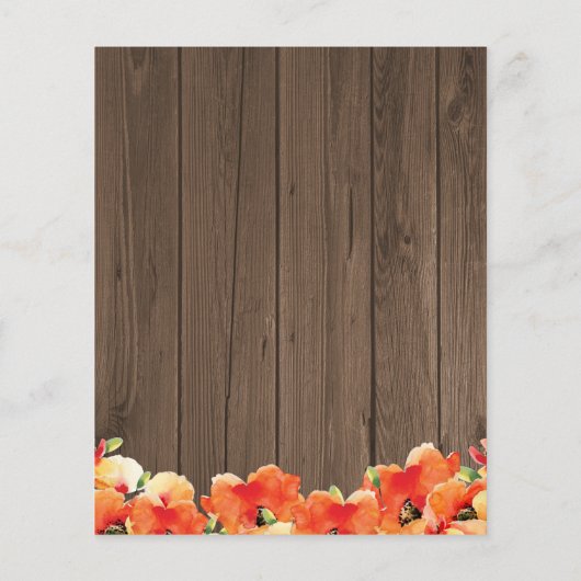 BUDGET Rustic String Lights Poppy Summer Wedding (Achterkant)