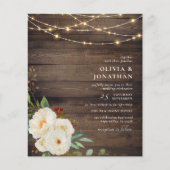 Budget Rustic String Lights & White Peony Wedding (Voorkant)