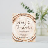 Budget Rustic Wedding Wood snijdt Slice  (Staand voorkant)