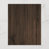 Budget Rustic Wood Greenery Wedding Save the Date (Achterkant)