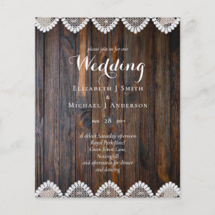 BUDGET Rustic Wood Lace Weddenschap