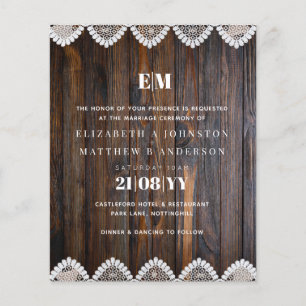 BUDGET Rustic Wood Lace Weddenschap