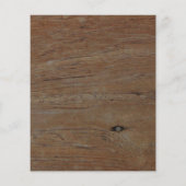 Budget rustic wood photo wedding invitation flyer (Achterkant)