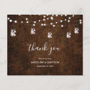 BUDGET Rustic Wood String Lights Hartelijk dank