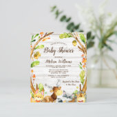 Budget Rustic Woodland Animals Baby shower (Staand voorkant)