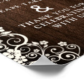 Budget Rustic Woodsy Lights Wood Wedding Signs Poster (Hoek)