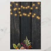 Budget rustiek hout Vrienden geven diner uitnodigi Flyer (Achterkant)