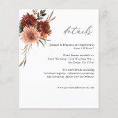 Budget Rustieke Aarde Florals Flyer (Voorkant)