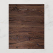 Budget Rustieke Fotocollage Save the Date Hout (Achterkant)