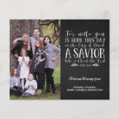 Budget rustieke kerst vers typografie foto (Voorkant)