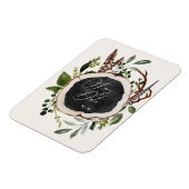 budget rustige boerderij herfst huwelijksaankondig magneet (Linkerzijde)