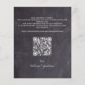 Budget Rustige Eucalyptus Botanische QR Code Wedde (Achterkant)