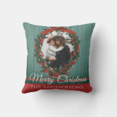 budget Rustige  feestdag kerstkaart Kussen (Achterkant)