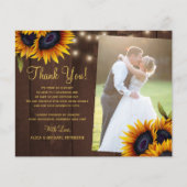 Budget rustige floral photobruiloft bedankt je kaa flyer (Voorkant)