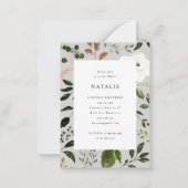 budget Rustige houtslijm in uitnodiging voor het d (Achterkant)