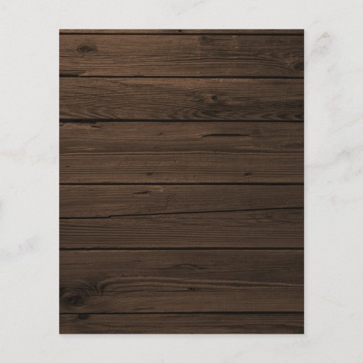 Budget Rustige kerstbloem Monogram Foto (Achterkant)