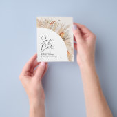budget rustige pampas - gras bruiloft behalve datu flyer (Hand)