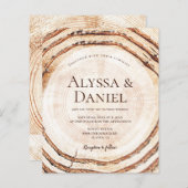 Budget Rustige Wedding Wood - Korting Grain Aangep (Voorkant / Achterkant)