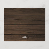 Budget Rustige Wood Christelijke kerstfeestfoto (Achterkant)