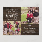 Budget Rustige Wood Christelijke kerstfeestfoto (Voorkant)