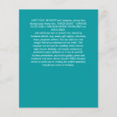 BUDGET Rustige zonnebloemen Greenery Leaves Weddin Flyer (Achterkant)