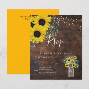 BUDGET Rustige zonnebloemen RSVP Weddenschap